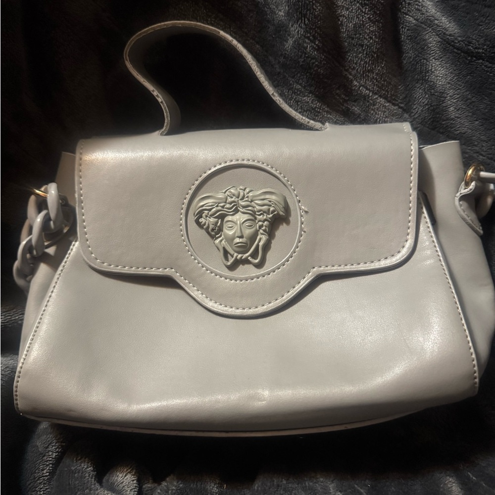 Grey Medusa Handbag